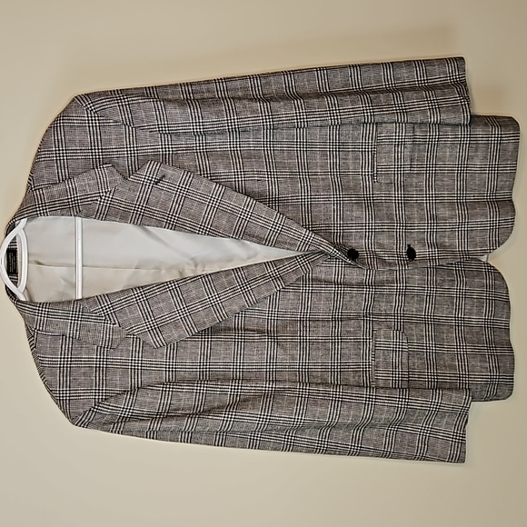 Oscar de la Renta Other - Vintage Oscar de la Renta Plaid Houndstooth Blazer